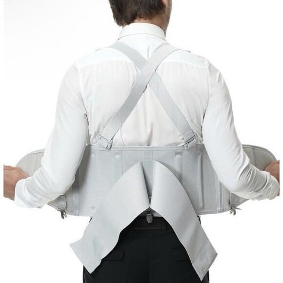 NeoTech Care XL Back Brace with Removable Pants Clips & Detachable Suspenders - Picture 10 of 12